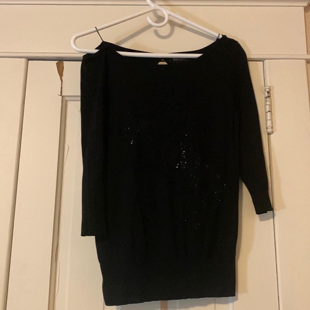 White House Black Market, Black Horse Head Sweater, Women’s XS